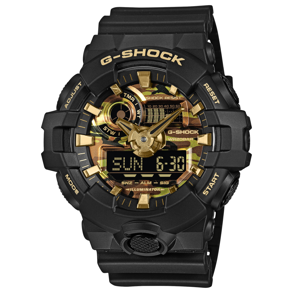 Casio G-Shock GA-700CF-1A – front three-quarter view