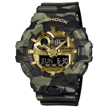 Casio G-Shock GA-700CMG-3A – front three-quarter view
