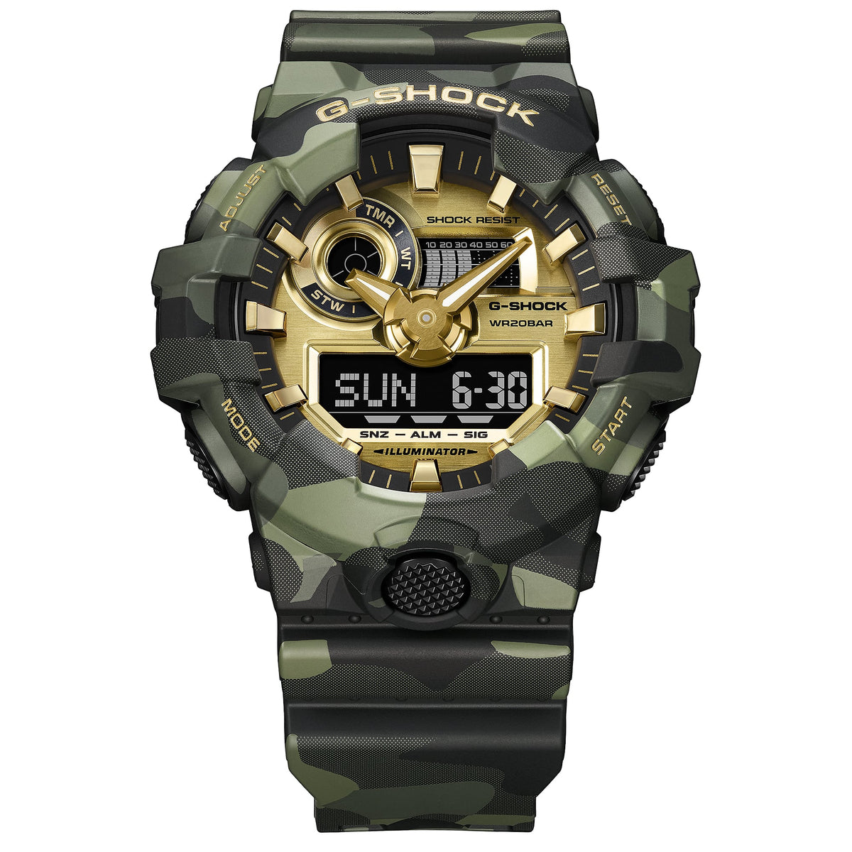 Casio G-Shock GA-700CMG-3A – front view