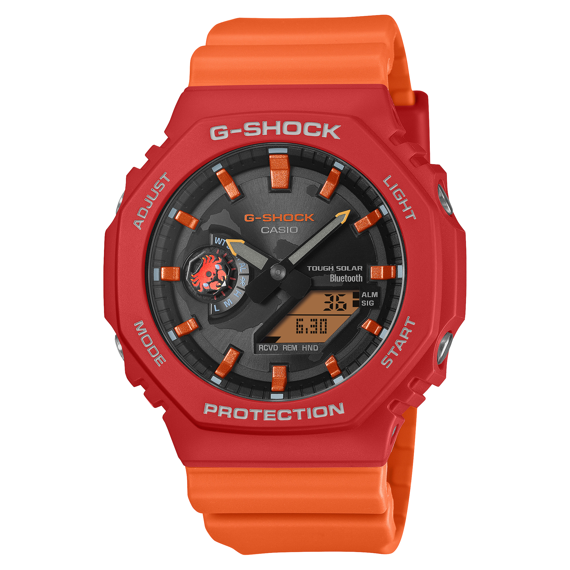 Casio G-Shock Men Solar Black Dial Analog-Digital Resin Watch G1758