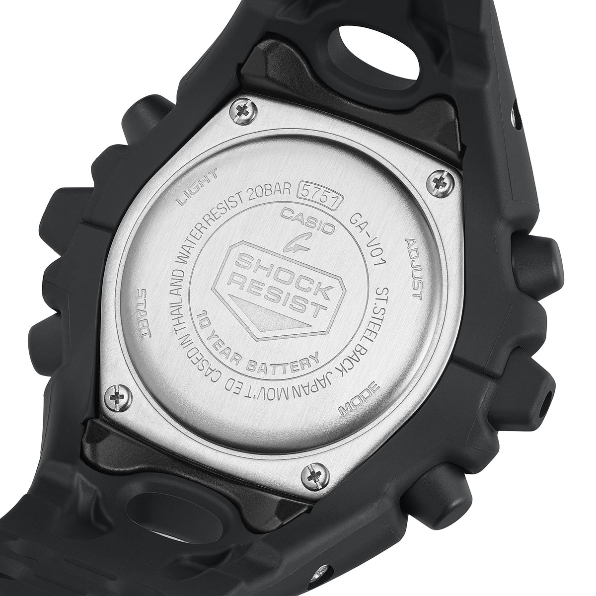 Casio G-Shock GA-V01-1A – angled view