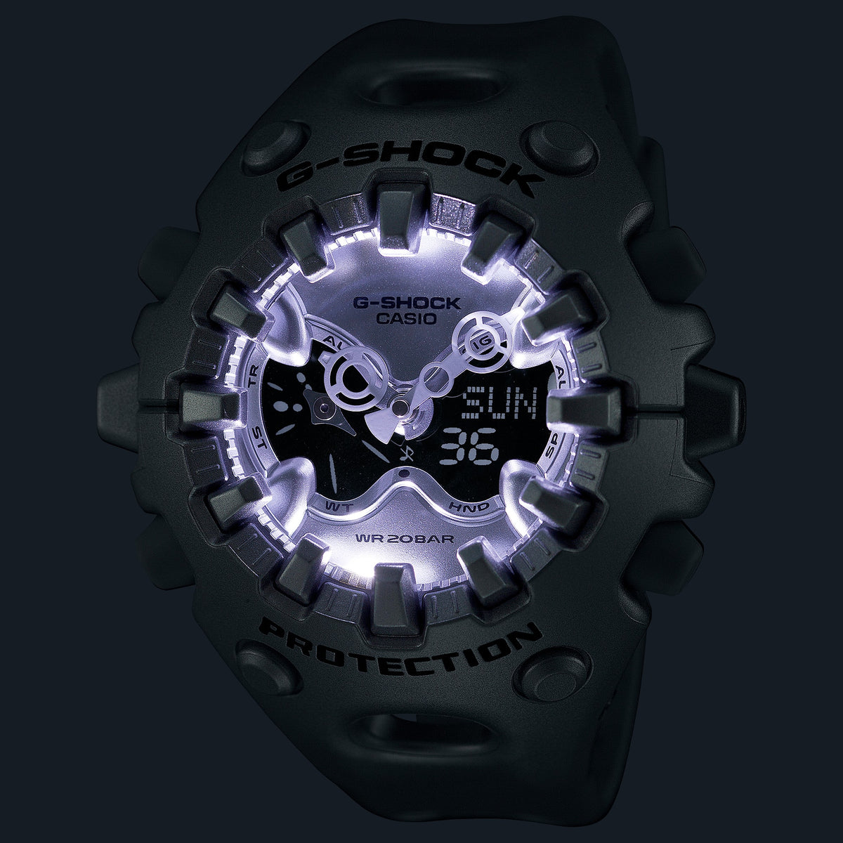 Casio G-Shock GA-V01A-8A – illuminated dial