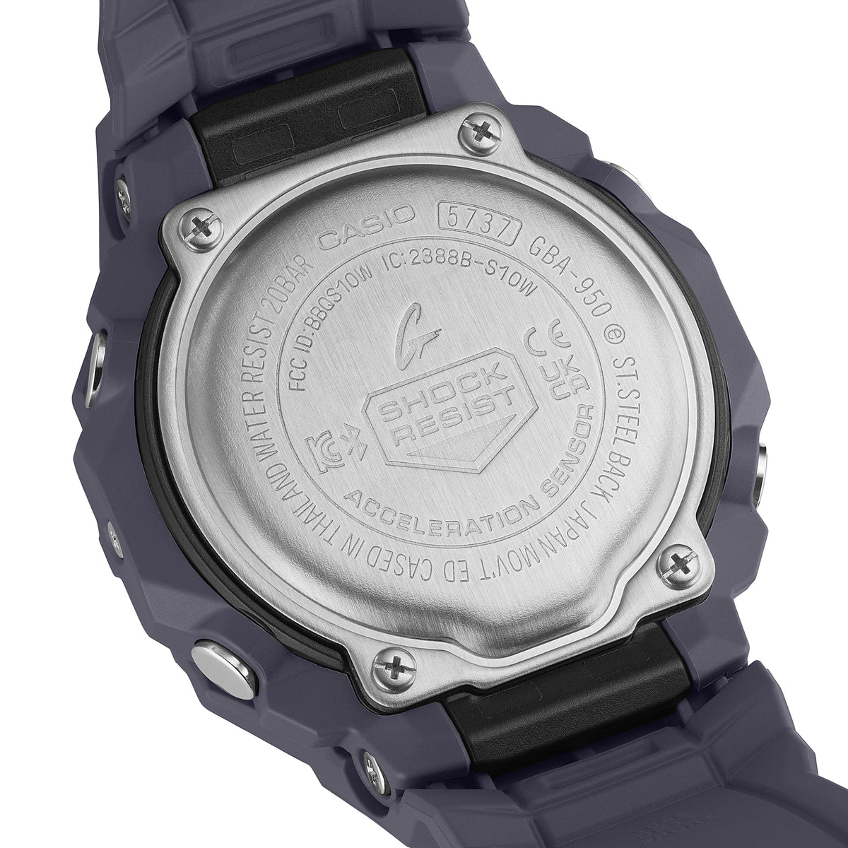 Casio G-Shock GBA-950-2A – angled view