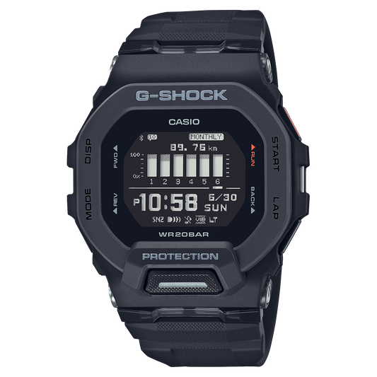 Casio G-Shock GBD-200-1 – front three-quarter view