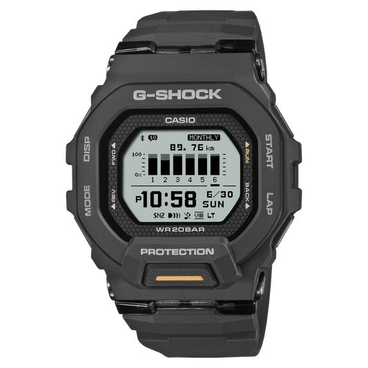 Casio G-Shock GBD-200-1A1 – front three-quarter view