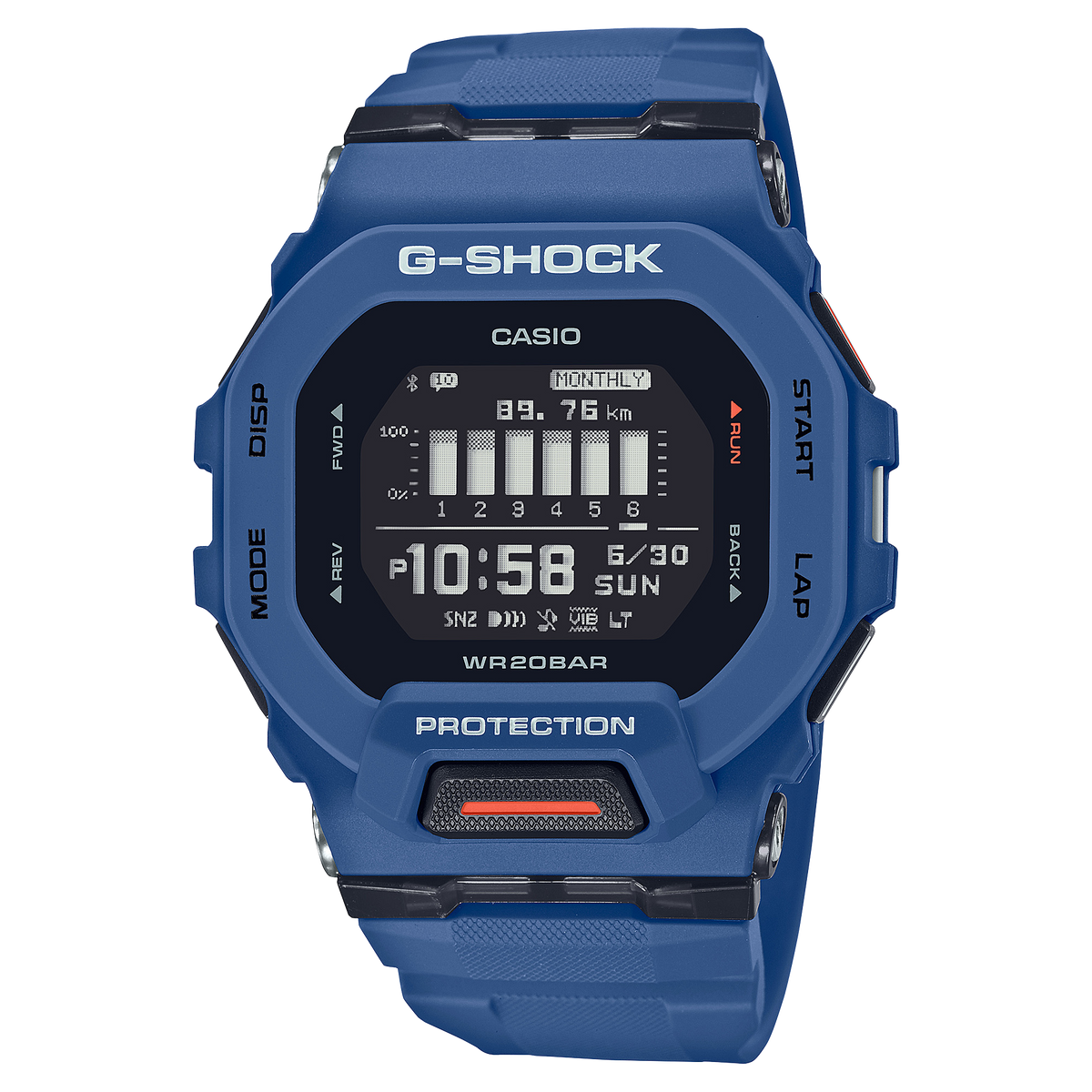 Casio G-Shock GBD-200-2 – front three-quarter view