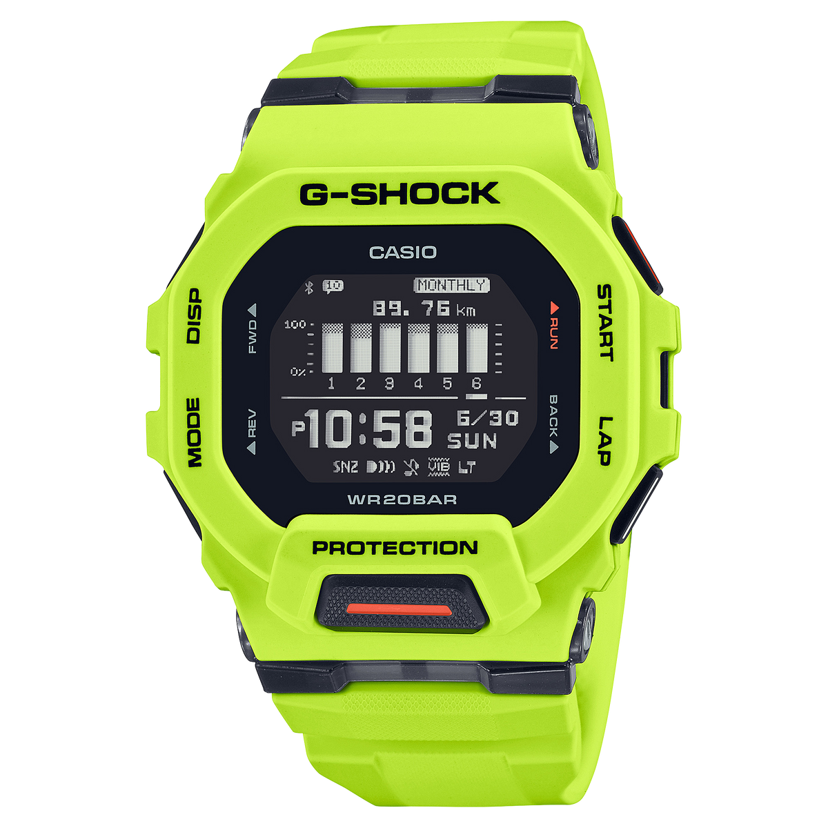 Casio G-Shock GBD-200-9 – front three-quarter view