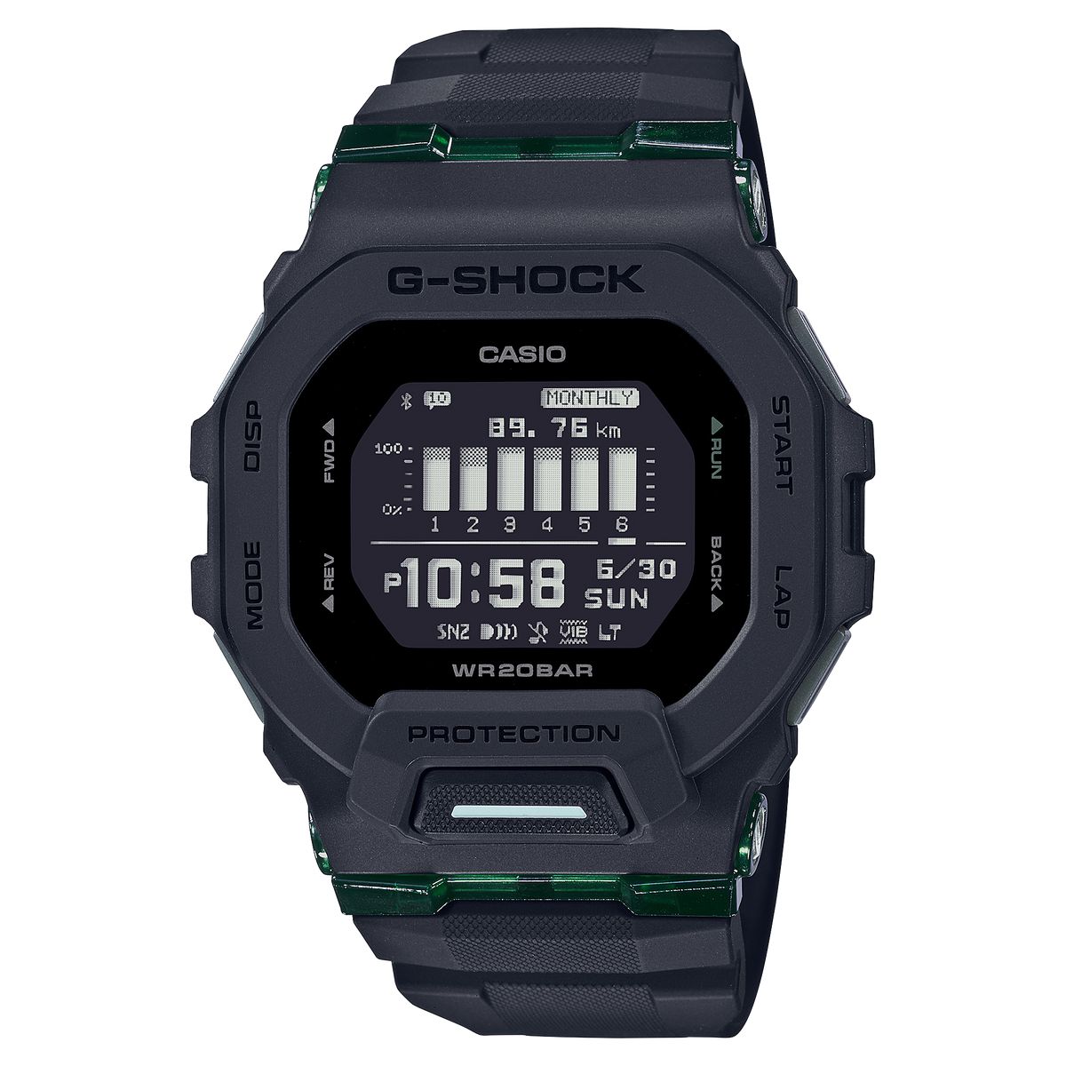 Casio G-Shock GBD-200UU-1 – front three-quarter view