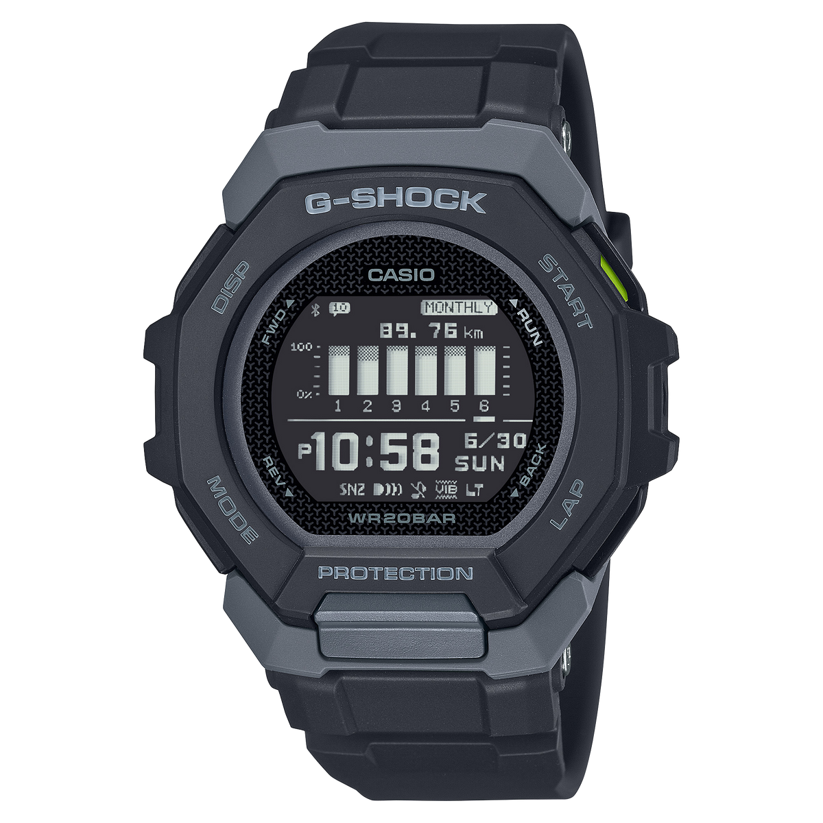 Casio G-Shock GBD-300-1 – front three-quarter view