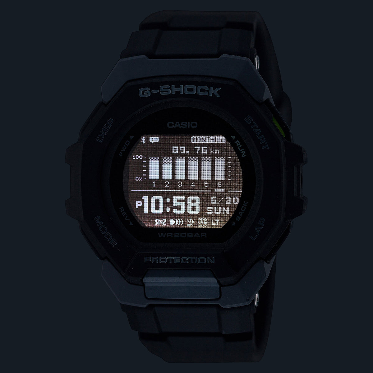Casio G-Shock GBD-300-1 – illuminated dial
