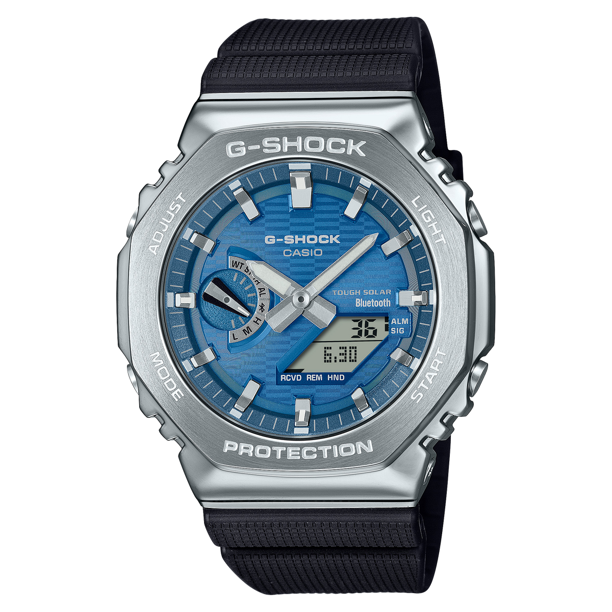Casio G-Shock GBM-2100A-2B – front three-quarter view