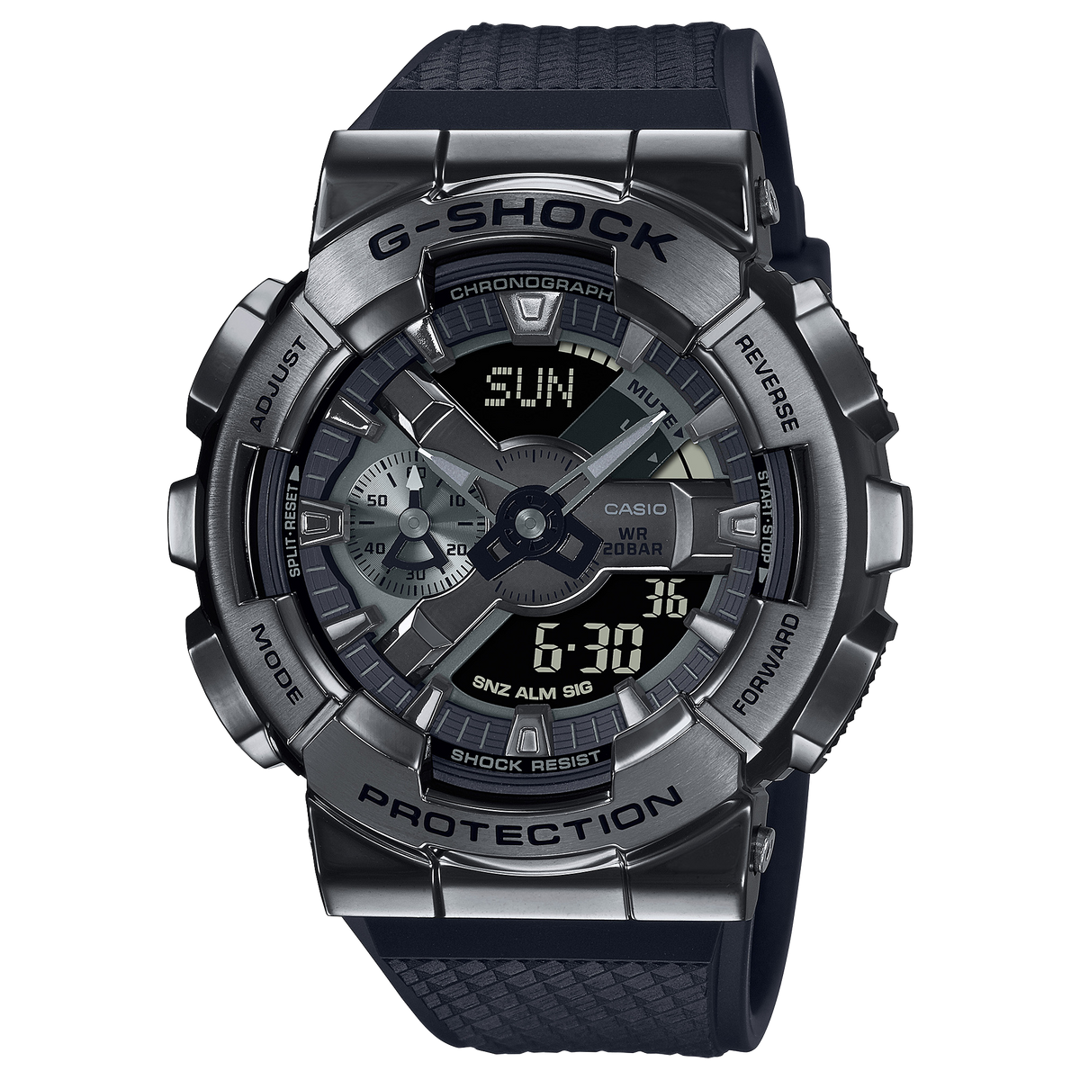 Casio G-Shock GM-110BB-1A – front three-quarter view