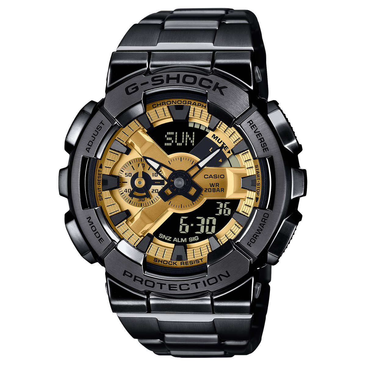 Casio G-Shock GM-110BD-1A9 – front three-quarter view