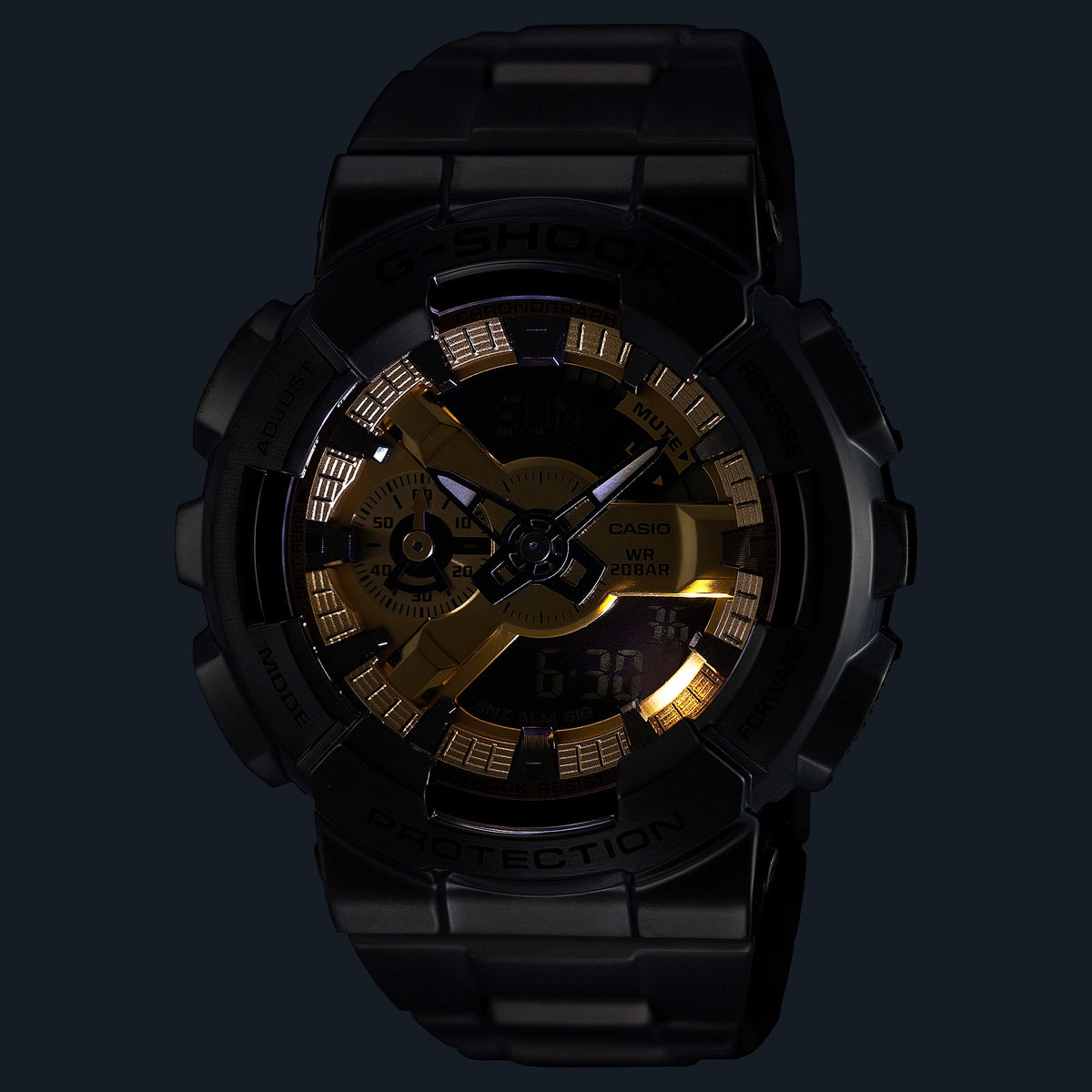 Casio G-Shock GM-110BD-1A9 – illuminated dial