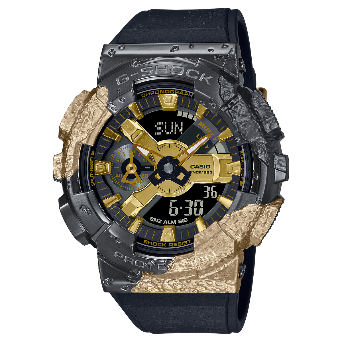 Casio G-Shock GM-114GEM-1A9 – front three-quarter view