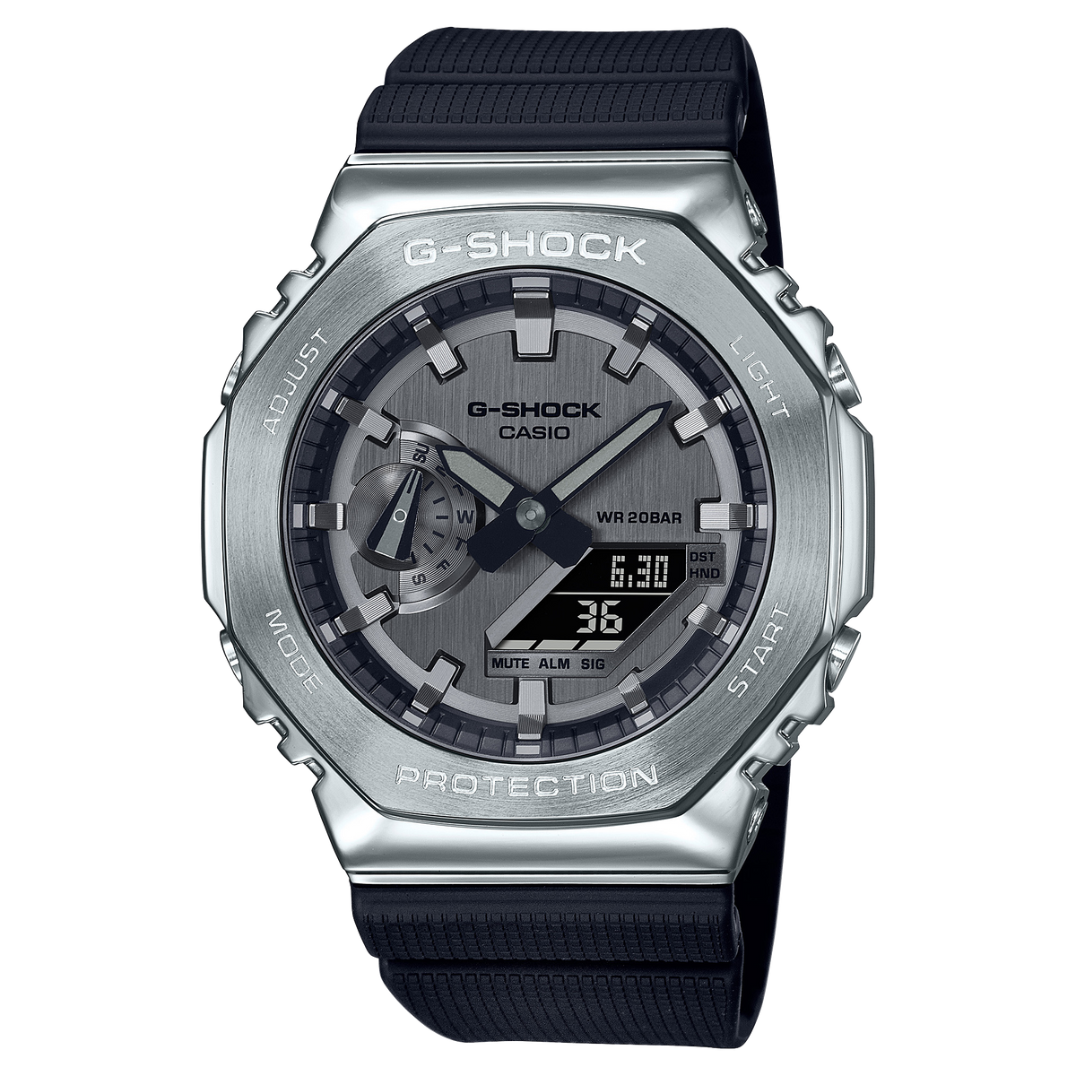 Casio G-Shock GM-2100-1A – front three-quarter view