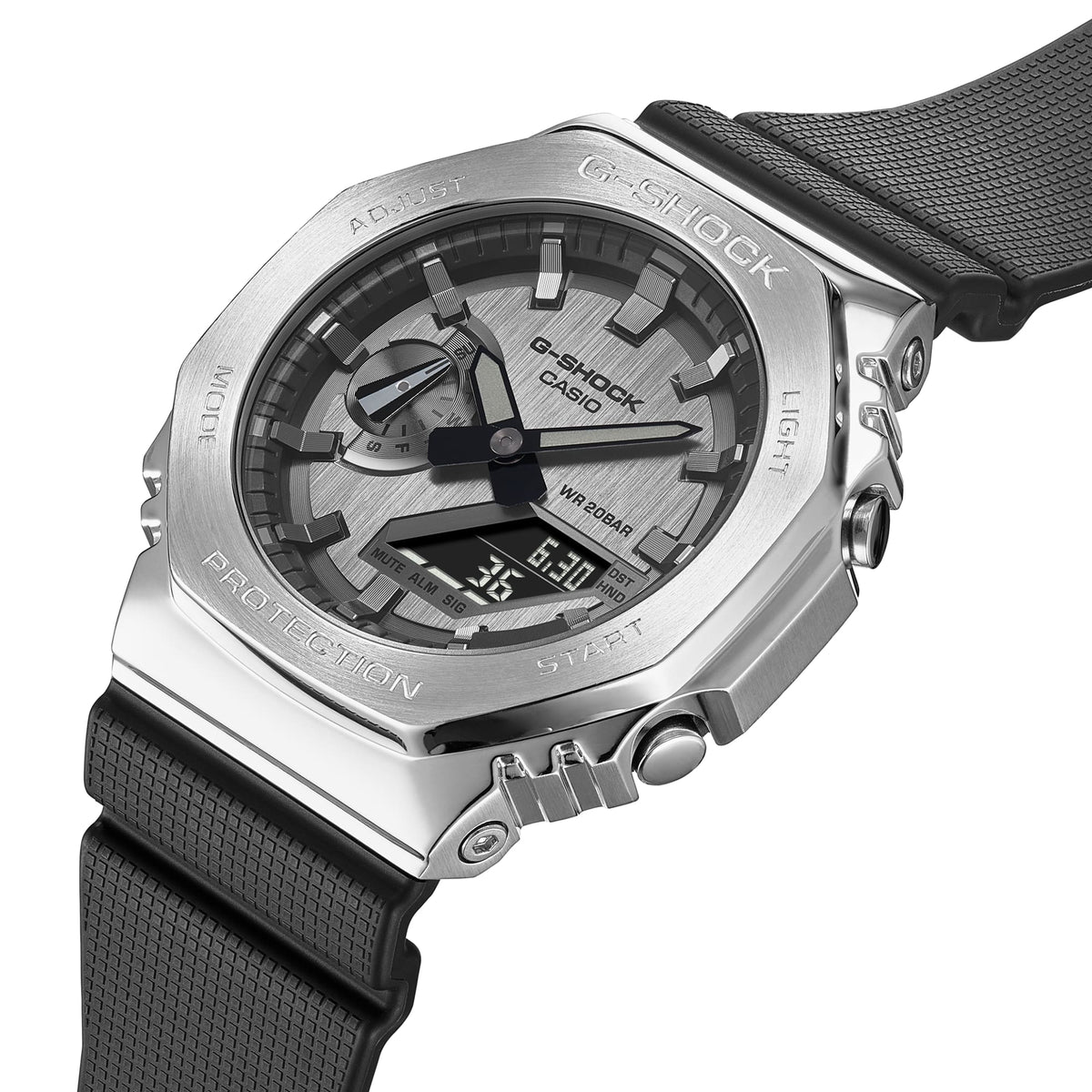 Casio G-Shock GM-2100-1A – angled view