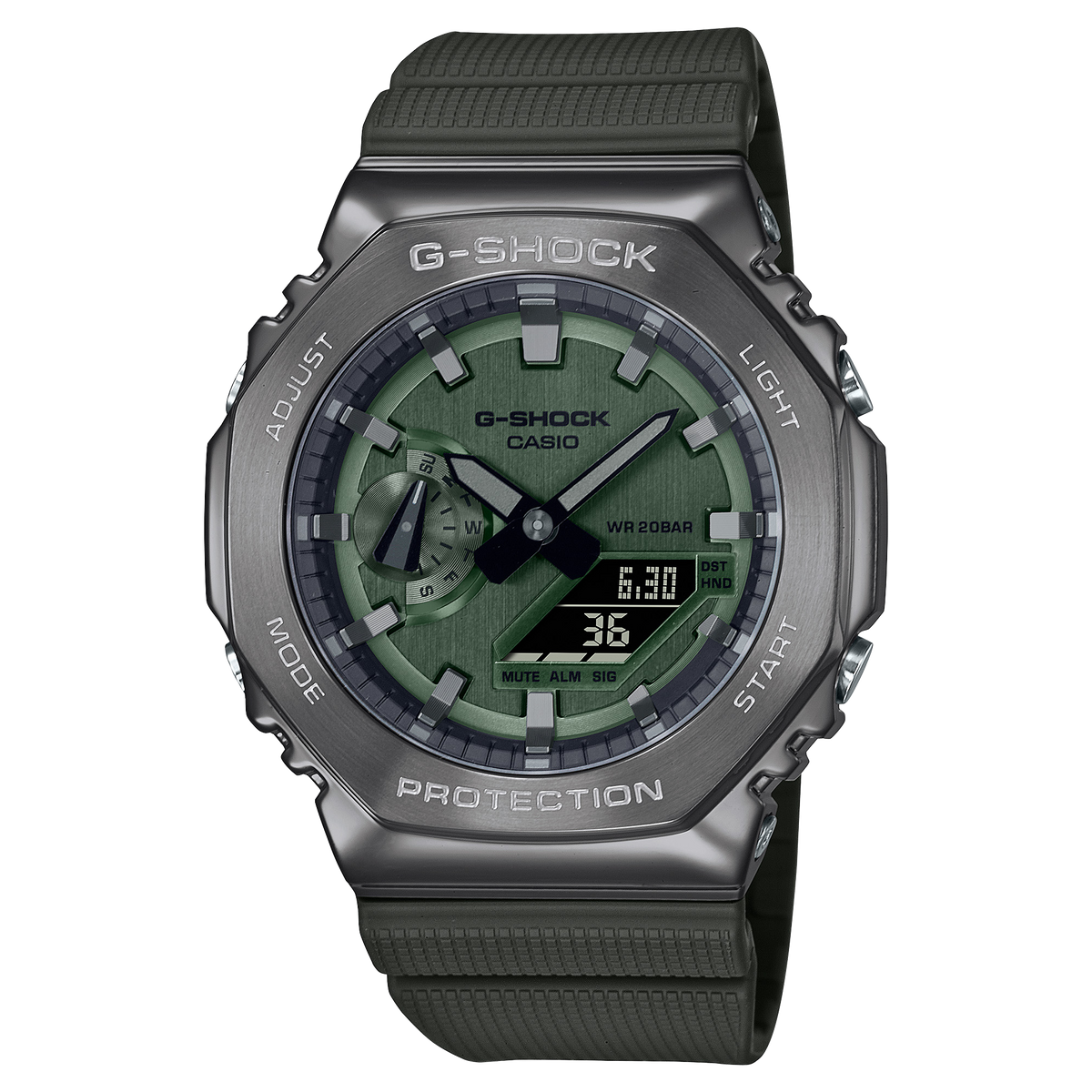 Casio G-Shock GM-2100B-3A – front three-quarter view
