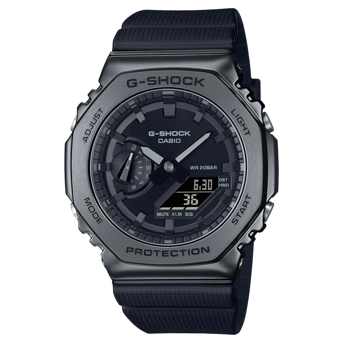 Casio G-Shock GM-2100BB-1A – front three-quarter view