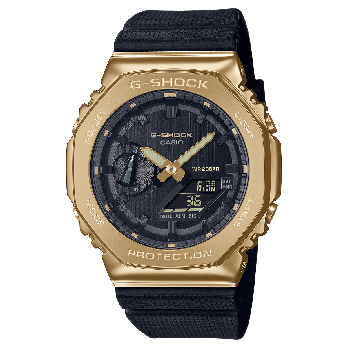 Casio G-Shock GM-2100G-1A9 – front three-quarter view