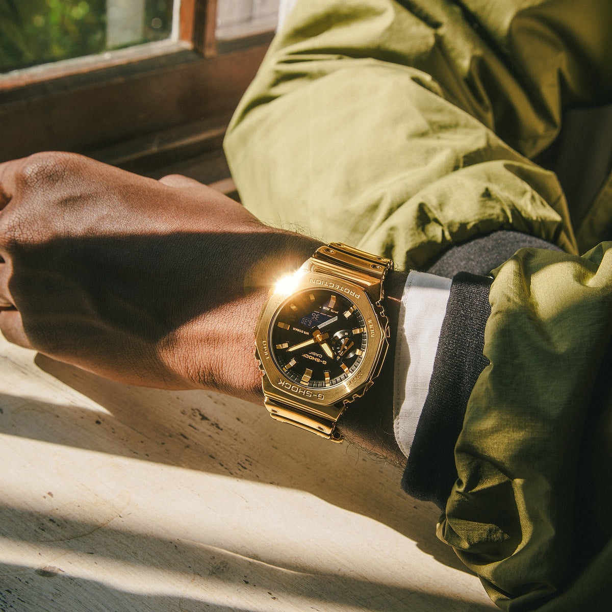 Casio G-Shock GM-2100YMG-9A – on the wrist