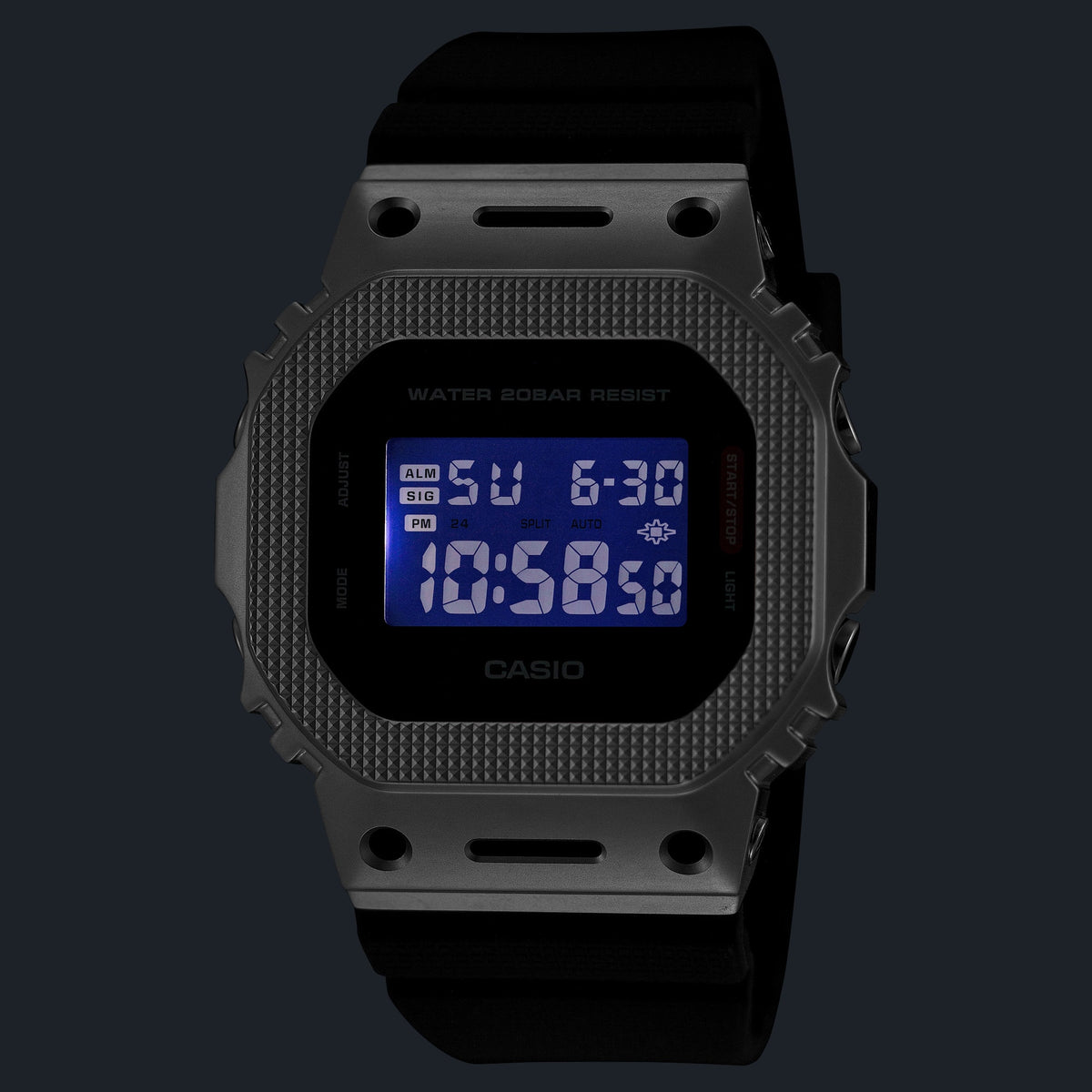 Casio G-Shock GM-5600M-1 – illuminated dial