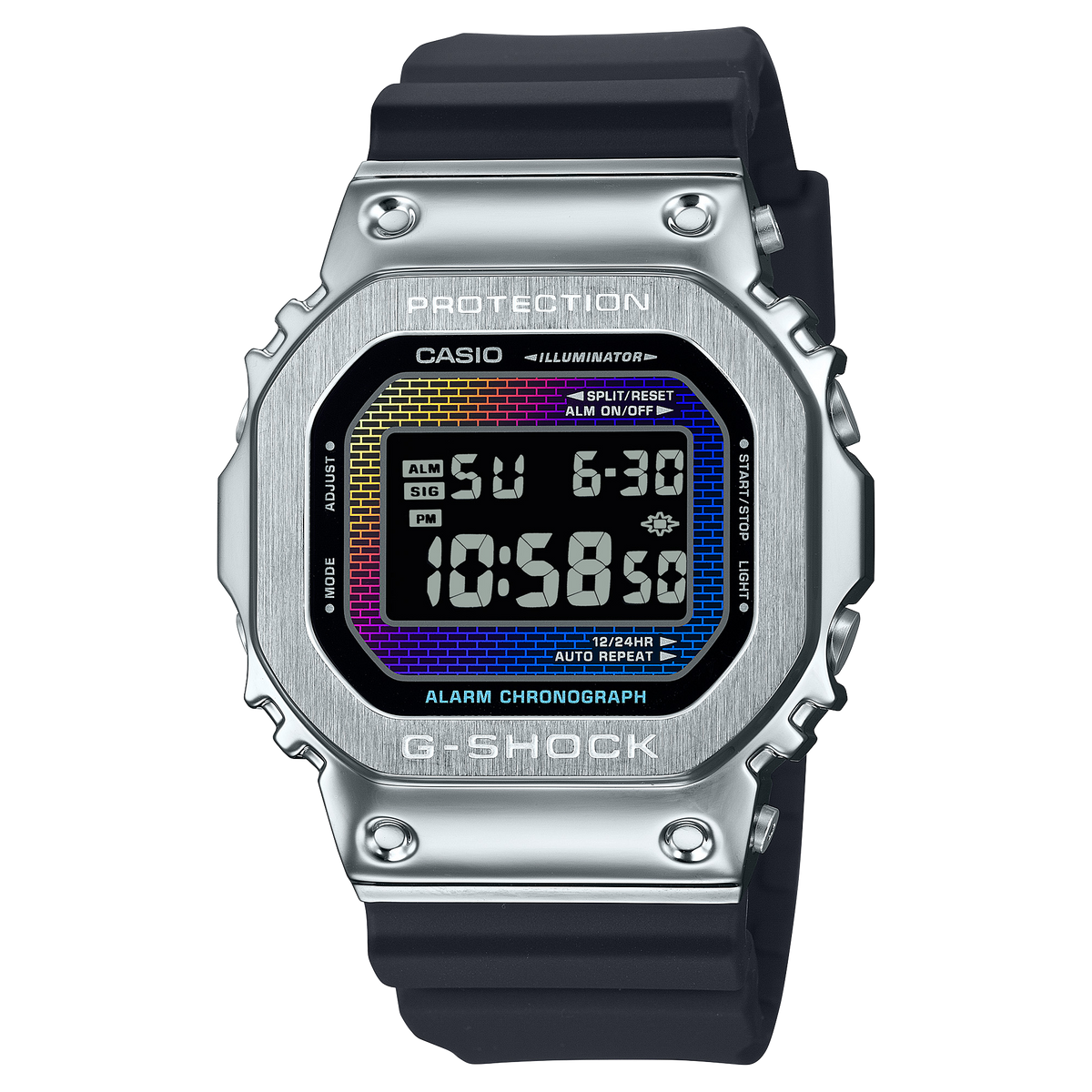 Casio G-Shock GM-5600RW-1 – front three-quarter view