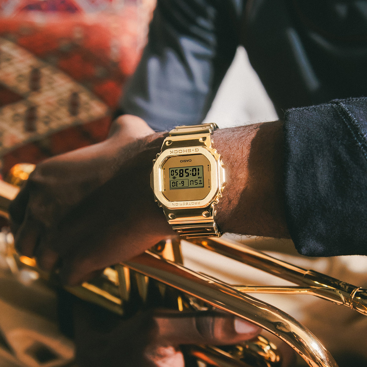 Casio G-Shock GM-5600YMG-9 – on the wrist