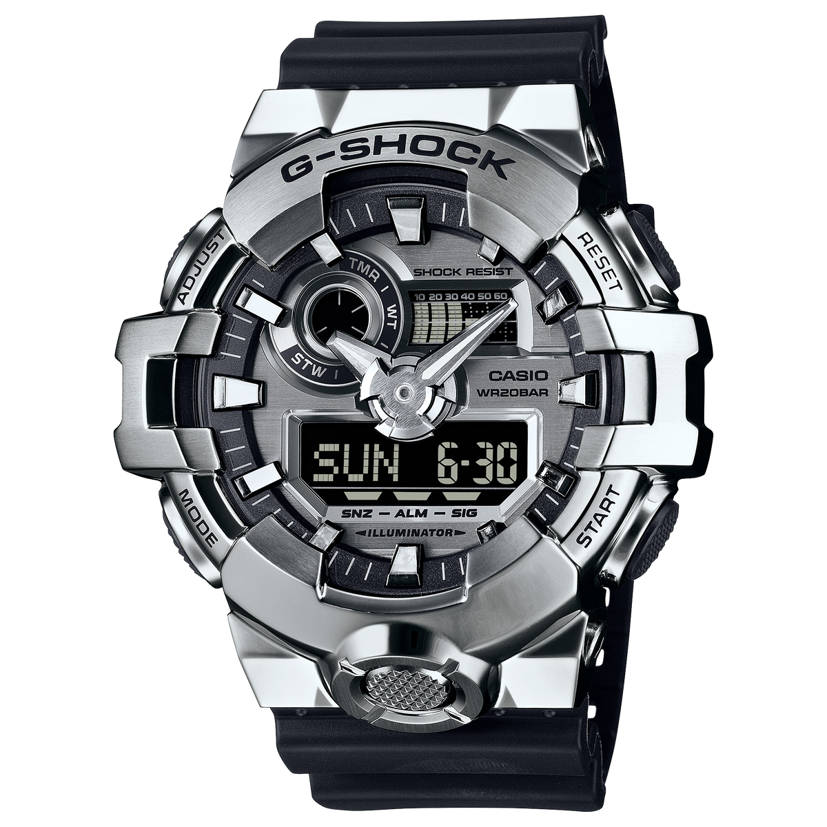 Casio G-Shock GM-700-1A – front three-quarter view