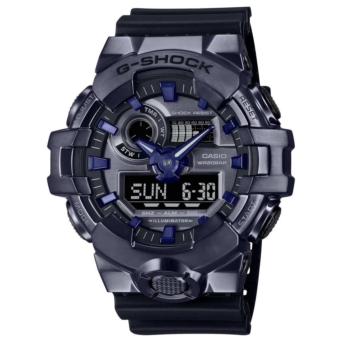 Casio G-Shock GM-700P-6A – front three-quarter view