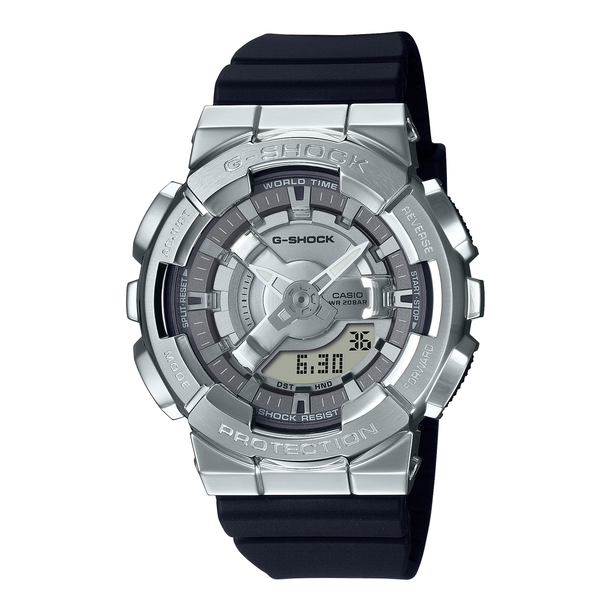 Casio G-Shock GM-S110-1A – front three-quarter view