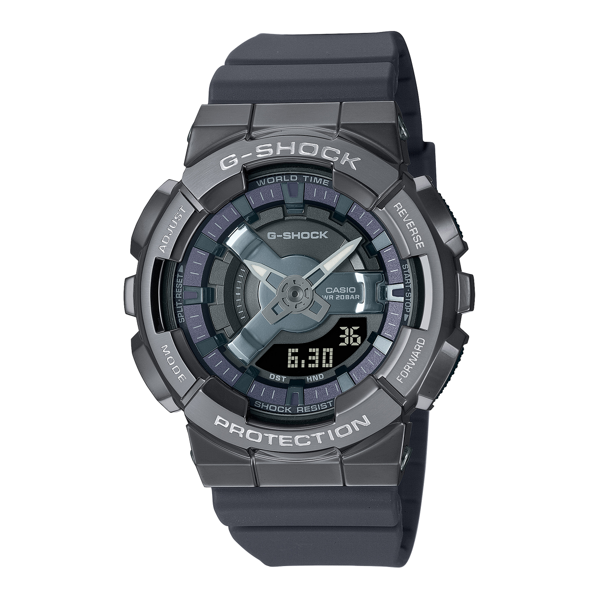 Casio G-Shock GM-S110B-8A – front three-quarter view