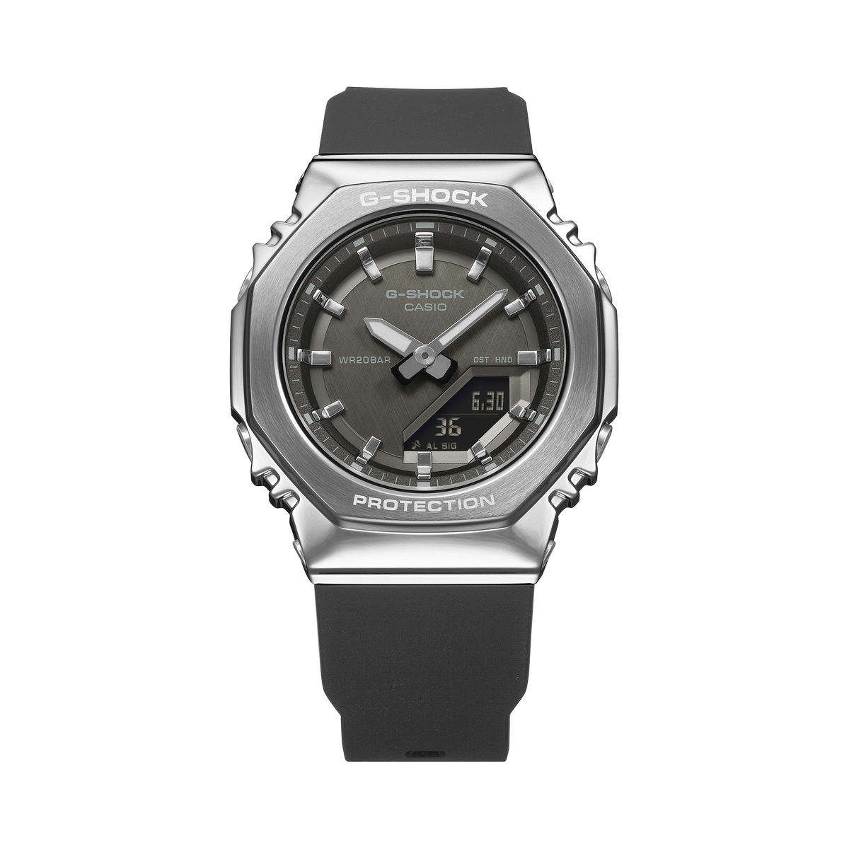 Casio G-Shock GM-S2110-1A1 – angled view