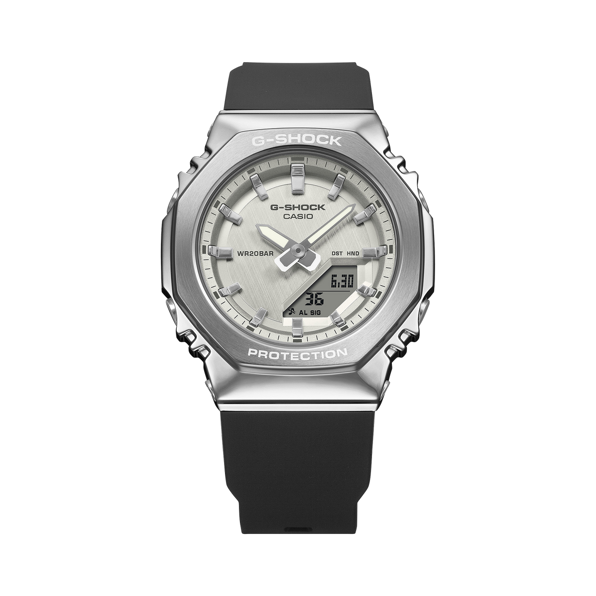 Casio G-Shock GM-S2110-1A7 – angled view