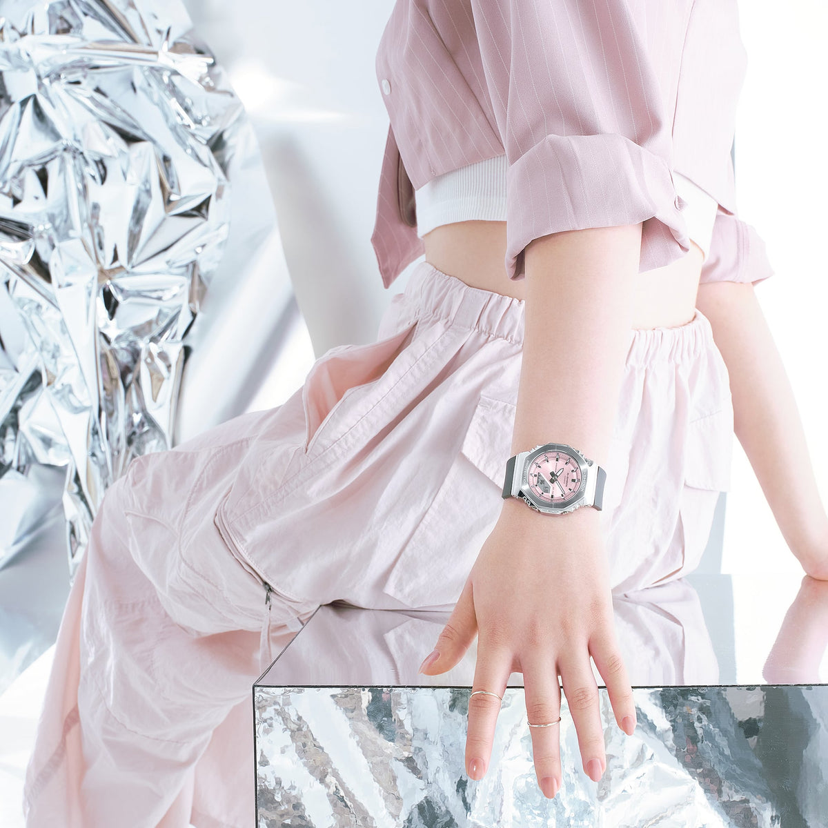 Casio G-Shock GM-S2110-4A – on the wrist