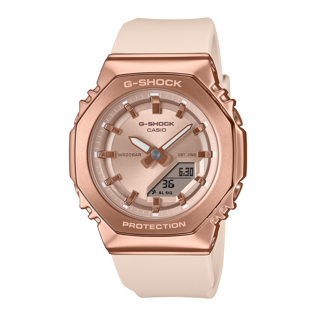 Casio G-Shock GM-S2110PG-4A – front three-quarter view