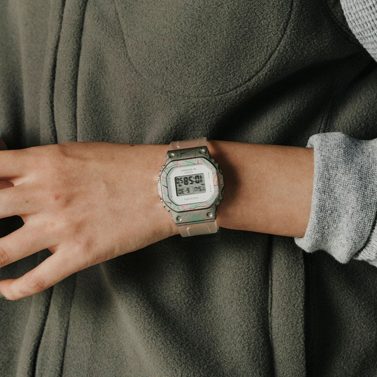 Casio G-Shock GM-S5640GEM-7 – on the wrist