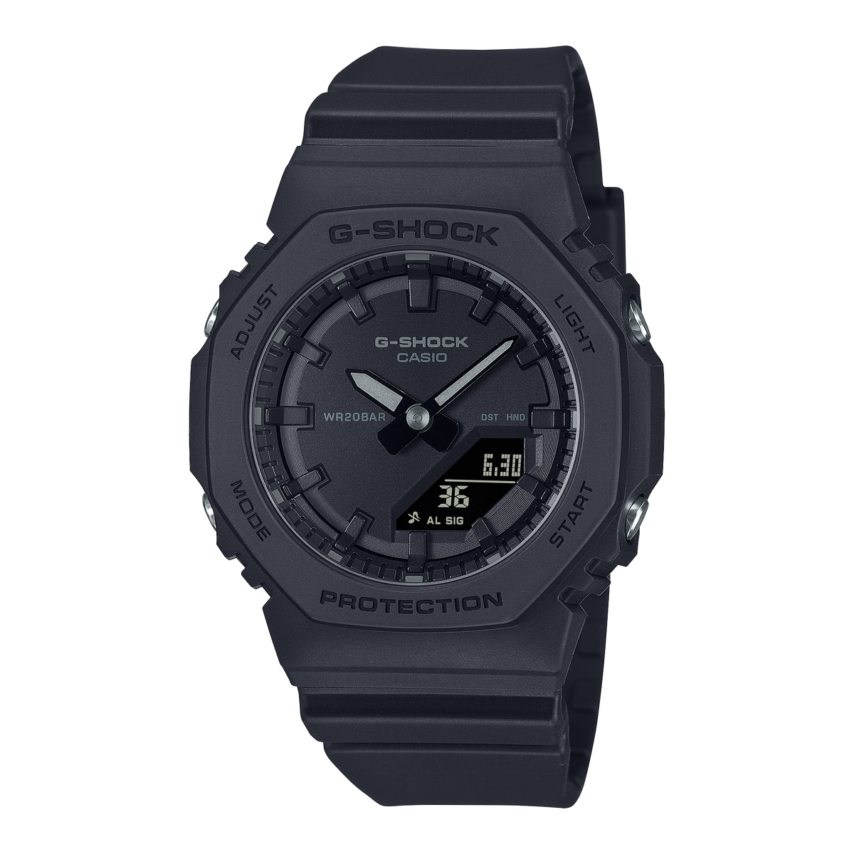 Casio G-Shock GMA-P2100BB-1A – front three-quarter view