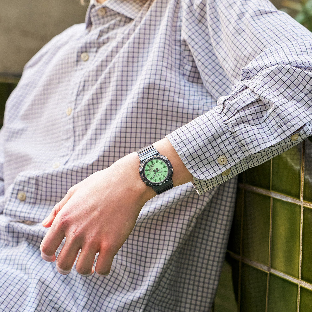 Casio G-Shock GMA-P2100SR-1A – on the wrist