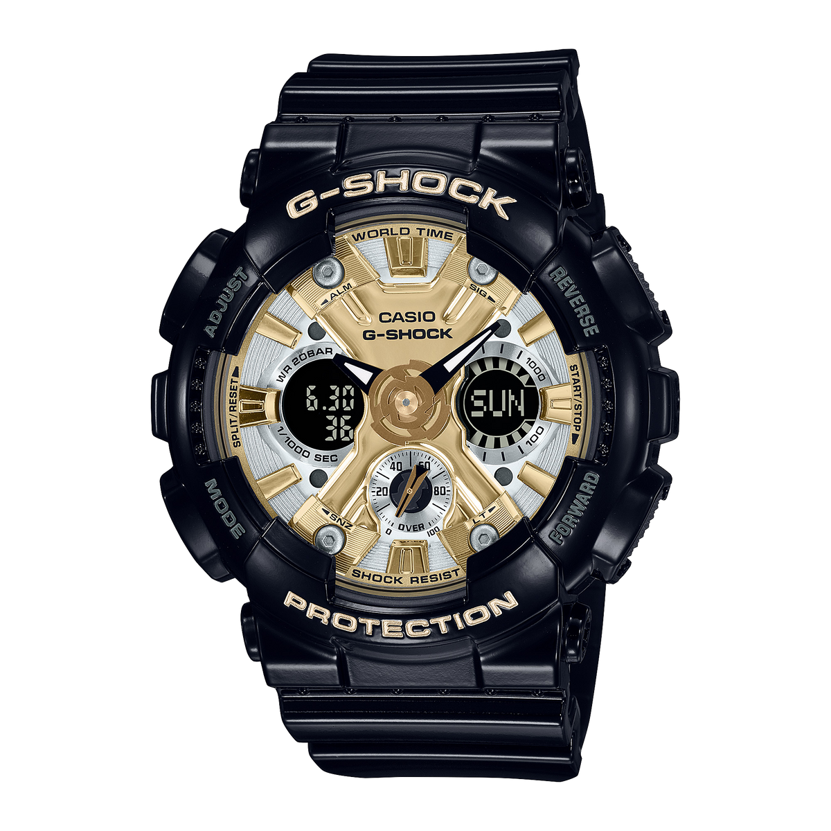 Casio G-Shock GMA-S120GB-1A – front three-quarter view