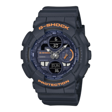 Casio G-Shock GMA-S140-2A2 – front three-quarter view