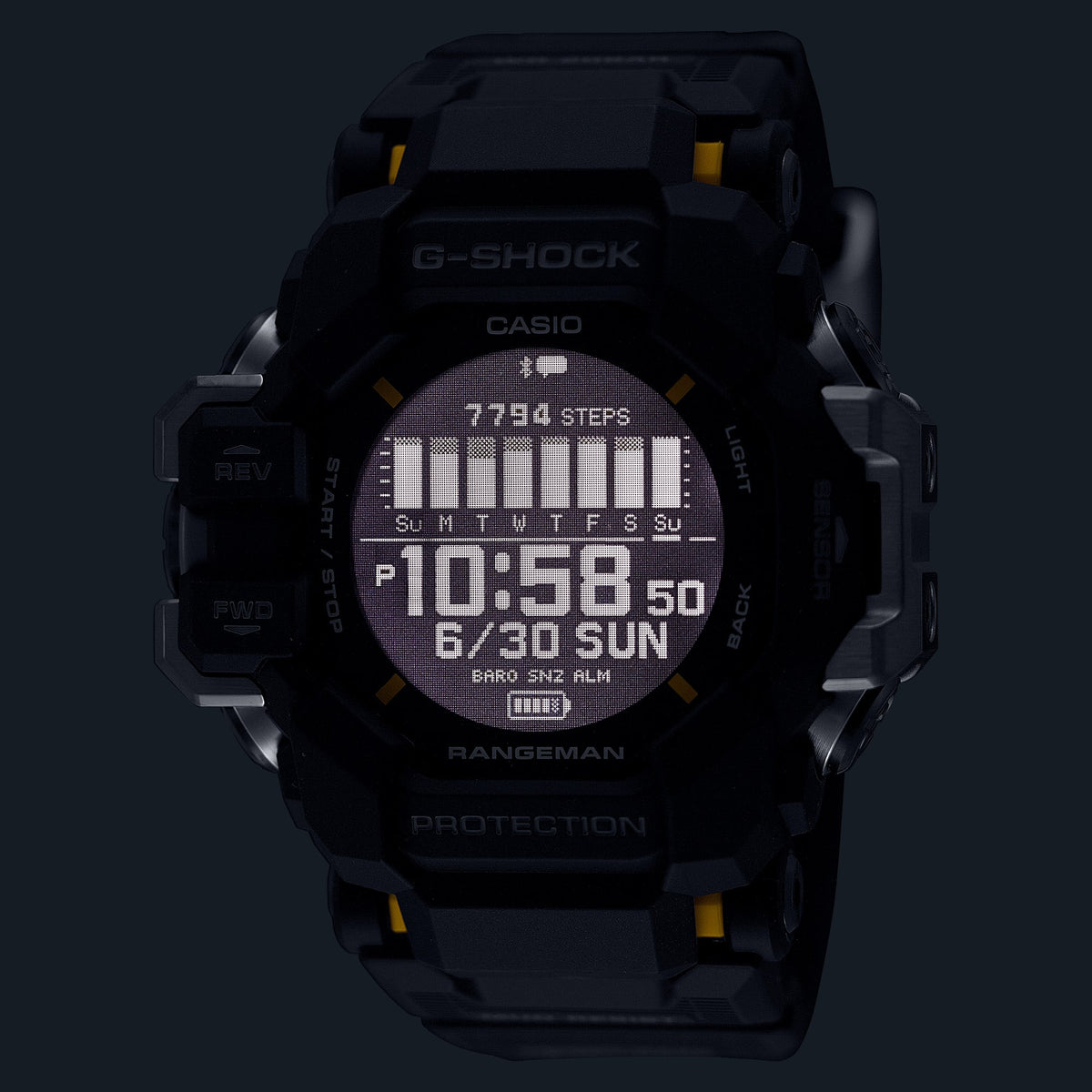 Casio G-Shock GPR-H1000-1 – illuminated dial
