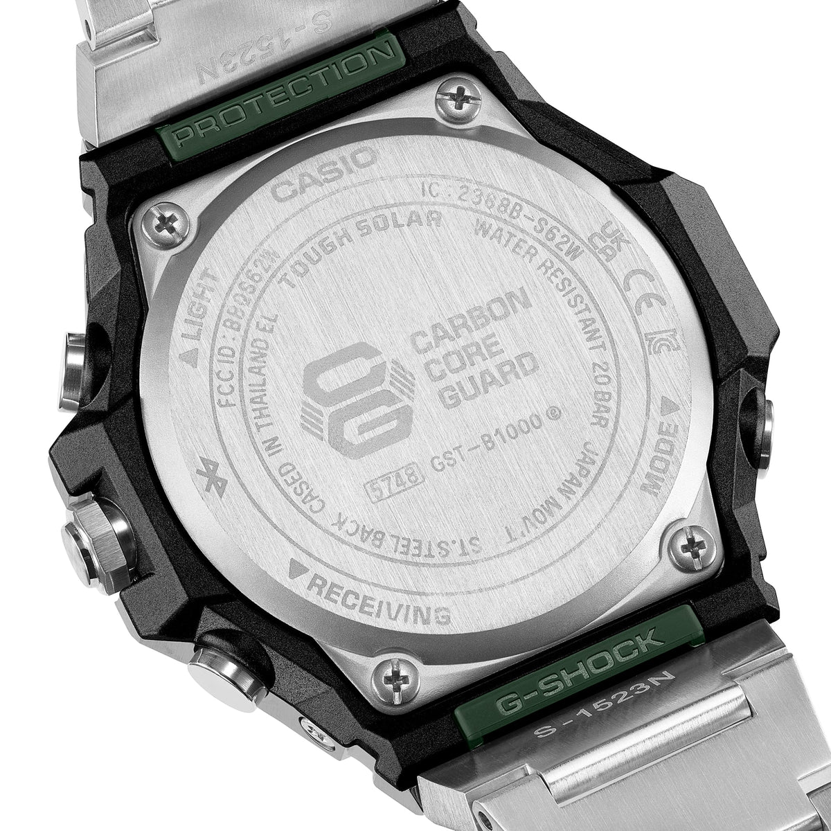 Casio G-Shock GST-B1000D-3A – angled view