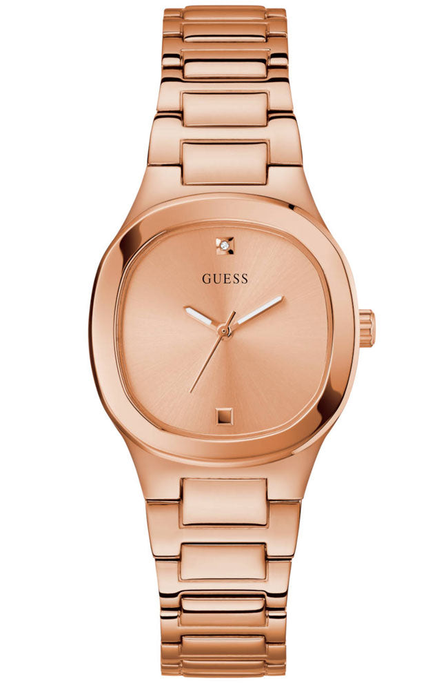 GUESS  Female Rose Gold Analog Stainless Steel Watch GW0615L3