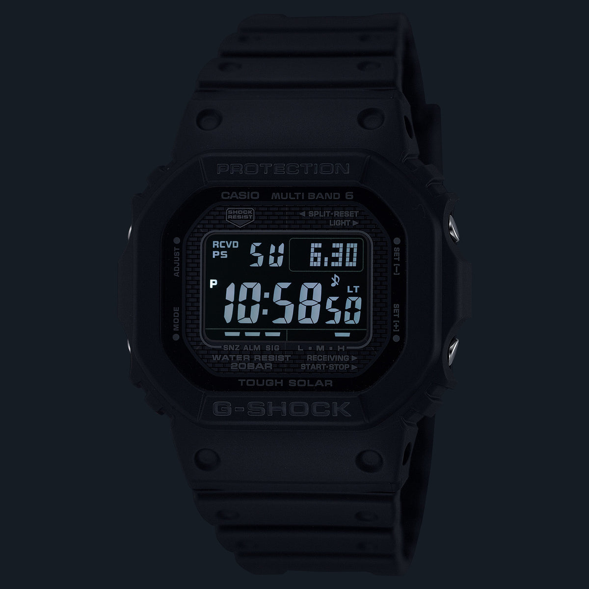 Casio G-Shock GW-5000HS-1 – illuminated dial