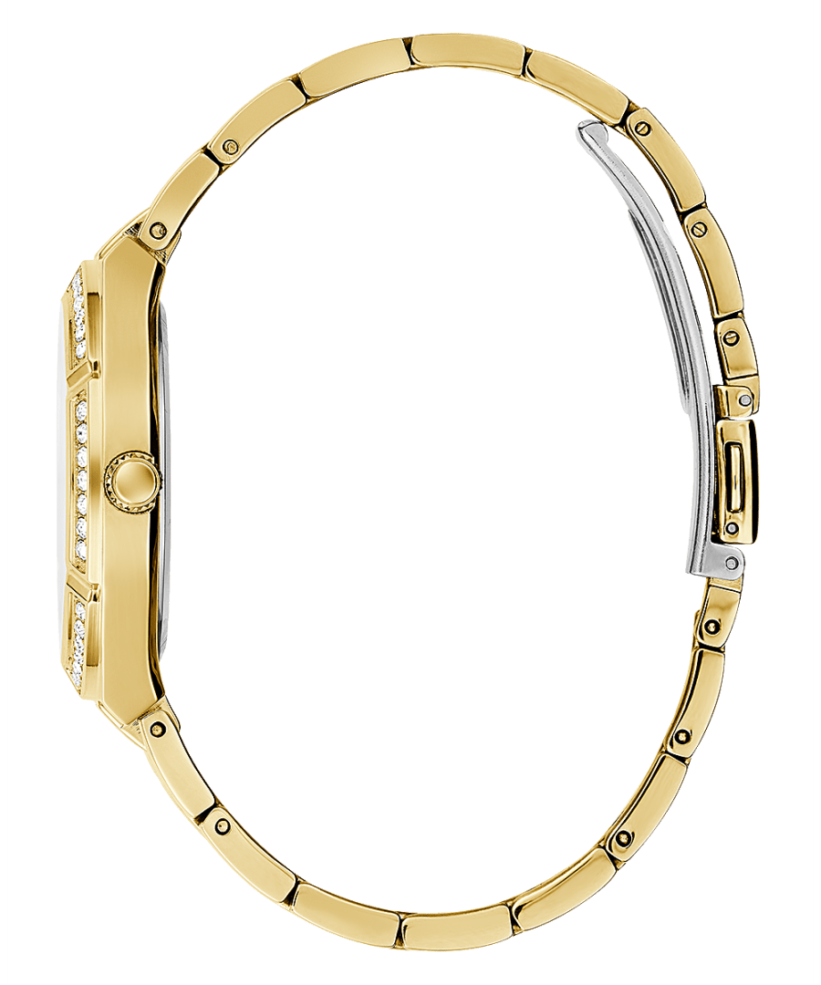 GOLD TONE CASE GOLD TONE STAINLESS STEEL WATCH