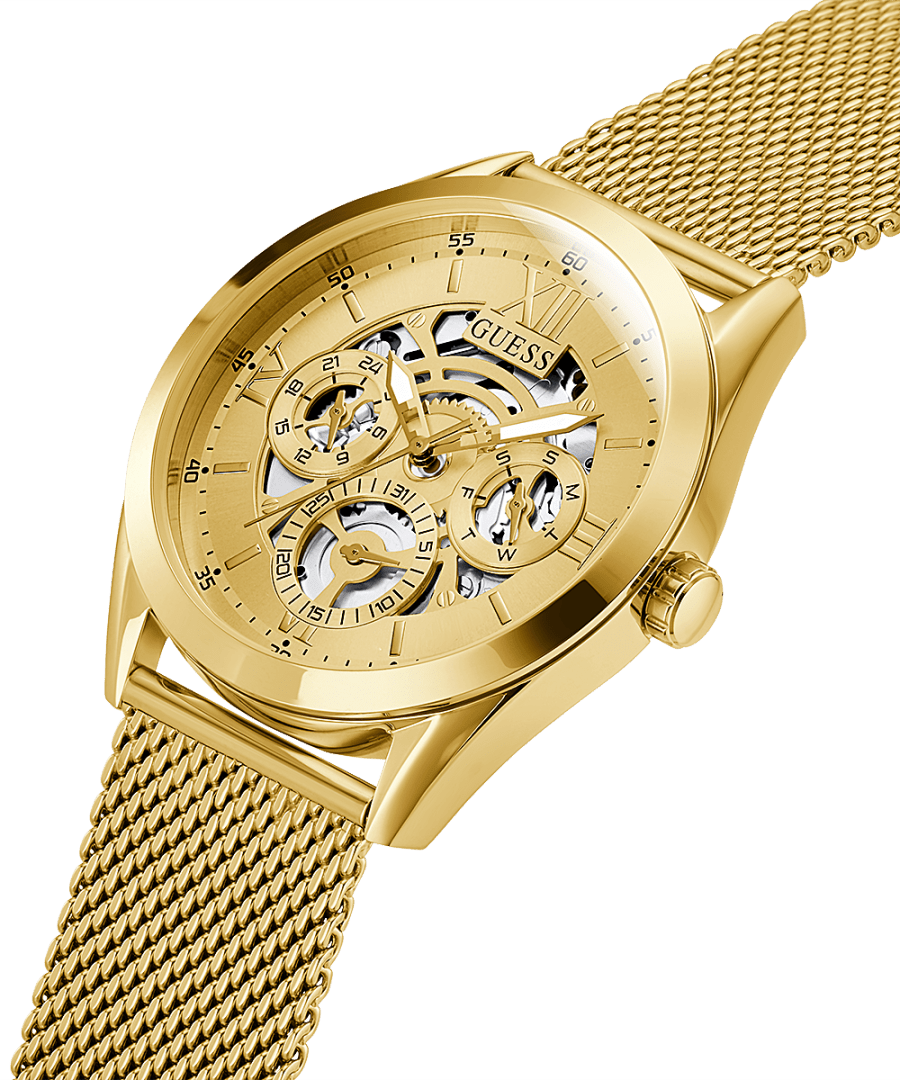 GOLD TONE CASE GOLD TONE STAINLESS STEEL/MESH WATCH - Kamal Watch Company