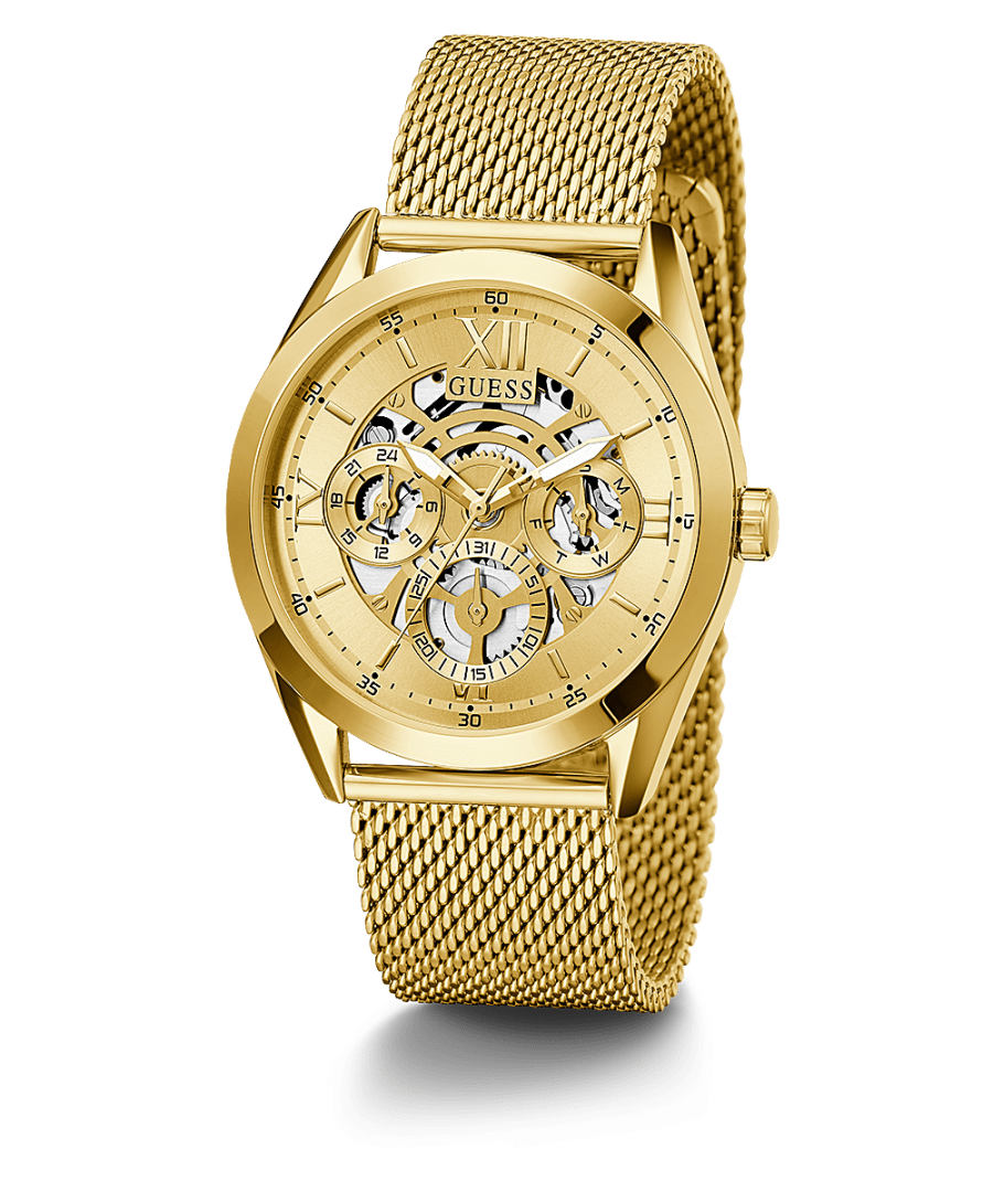 GOLD TONE CASE GOLD TONE STAINLESS STEEL/MESH WATCH - Kamal Watch Company