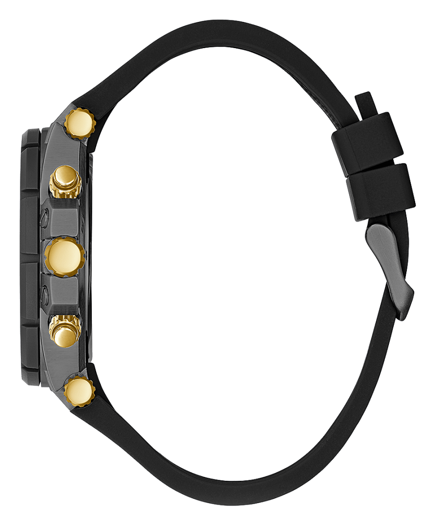 ECO-FRIENDLY GUNMETAL AND BLACK BIO-BASED AND RECYCLABLE WATCH