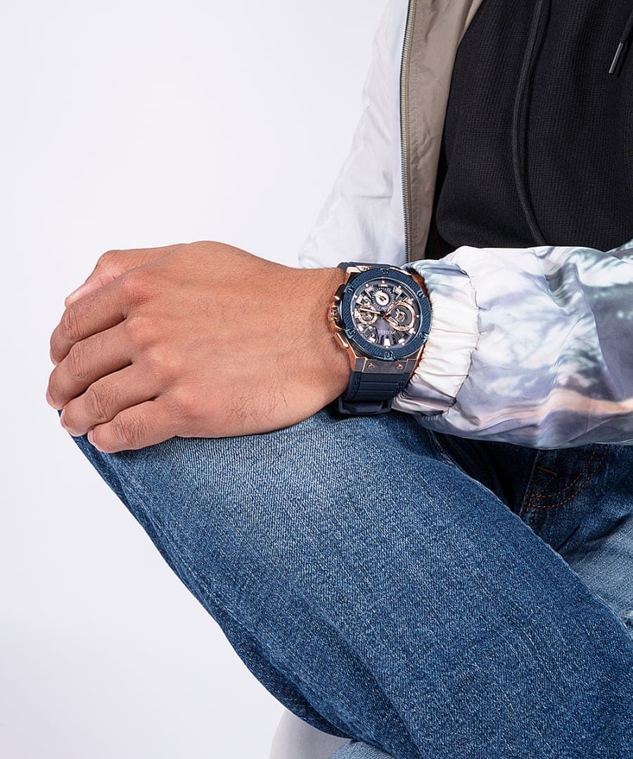 NAVY CASE NAVY SILICONE WATCH - Kamal Watch Company
